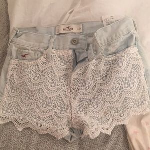 Hollister lace Jean shorts
